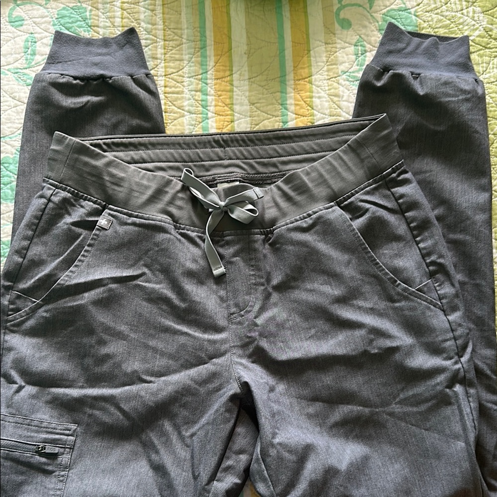 Gray Drawstring Jogger Pants